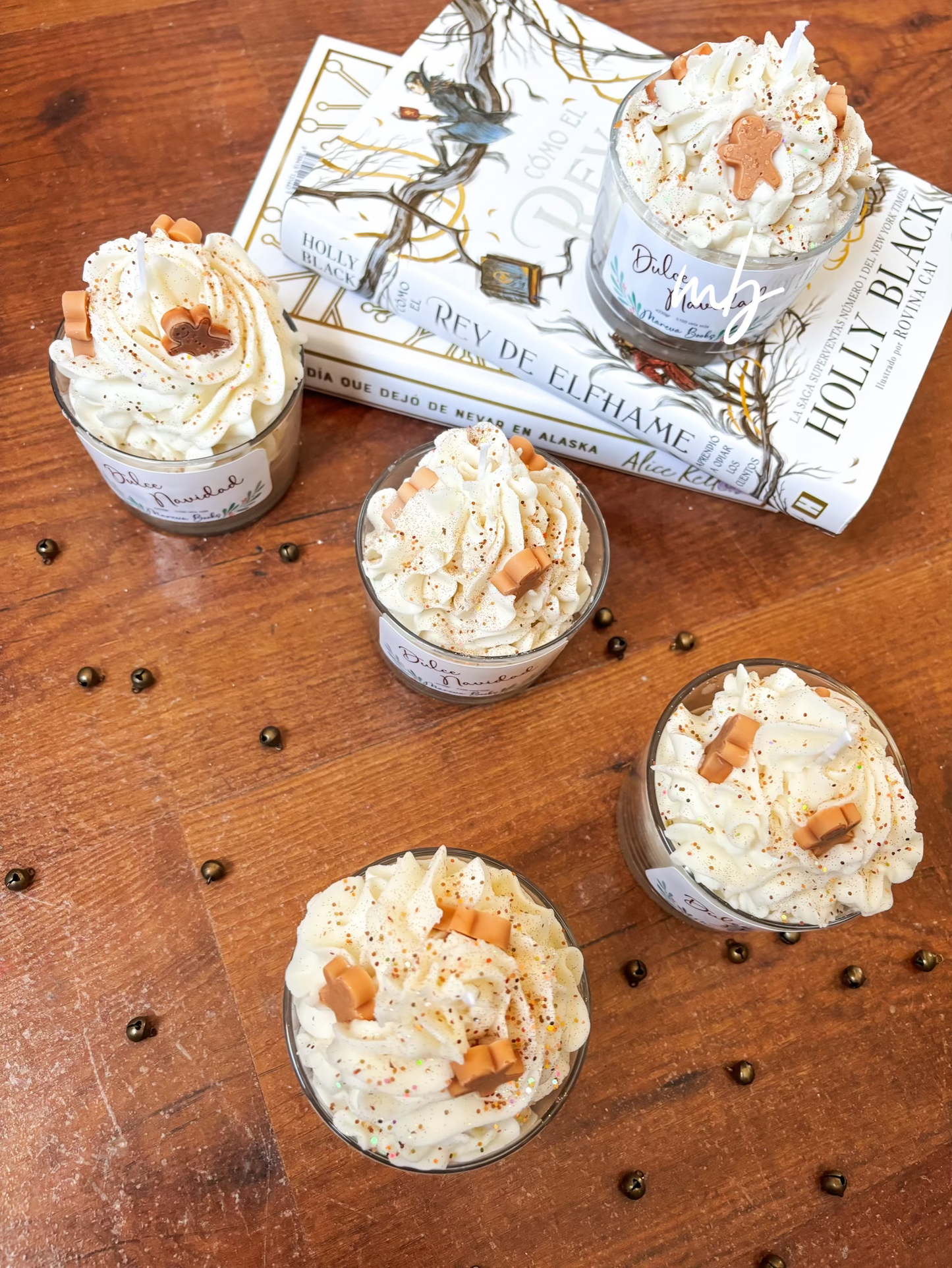 Dulce Navidad, vela gourmet con muñecos de jengibre, UNIDADES LIMITADAS