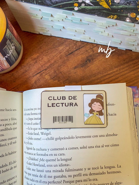 Beauty Princess Carnet Club de lectura BOOKMARK