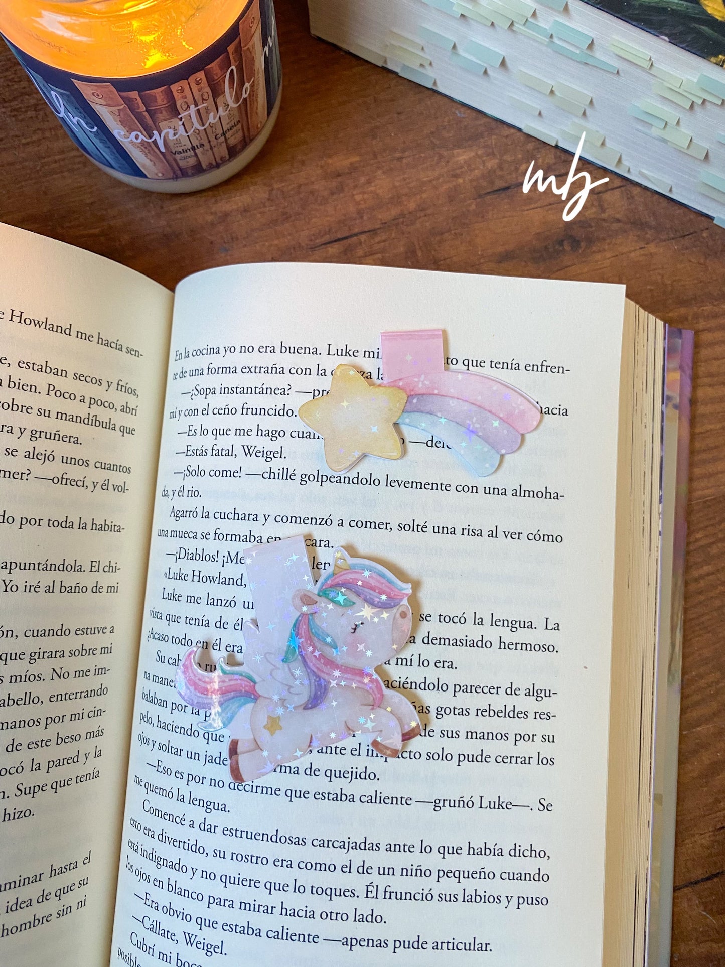 UNICORN BOOKMARK WITH STAR SHINE