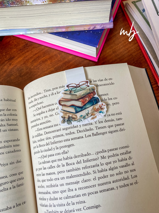 Libros  y gafas BOOKMARK, Vintage