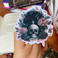 SKULL AND ROSES STICKER , DARK ACADEMIA