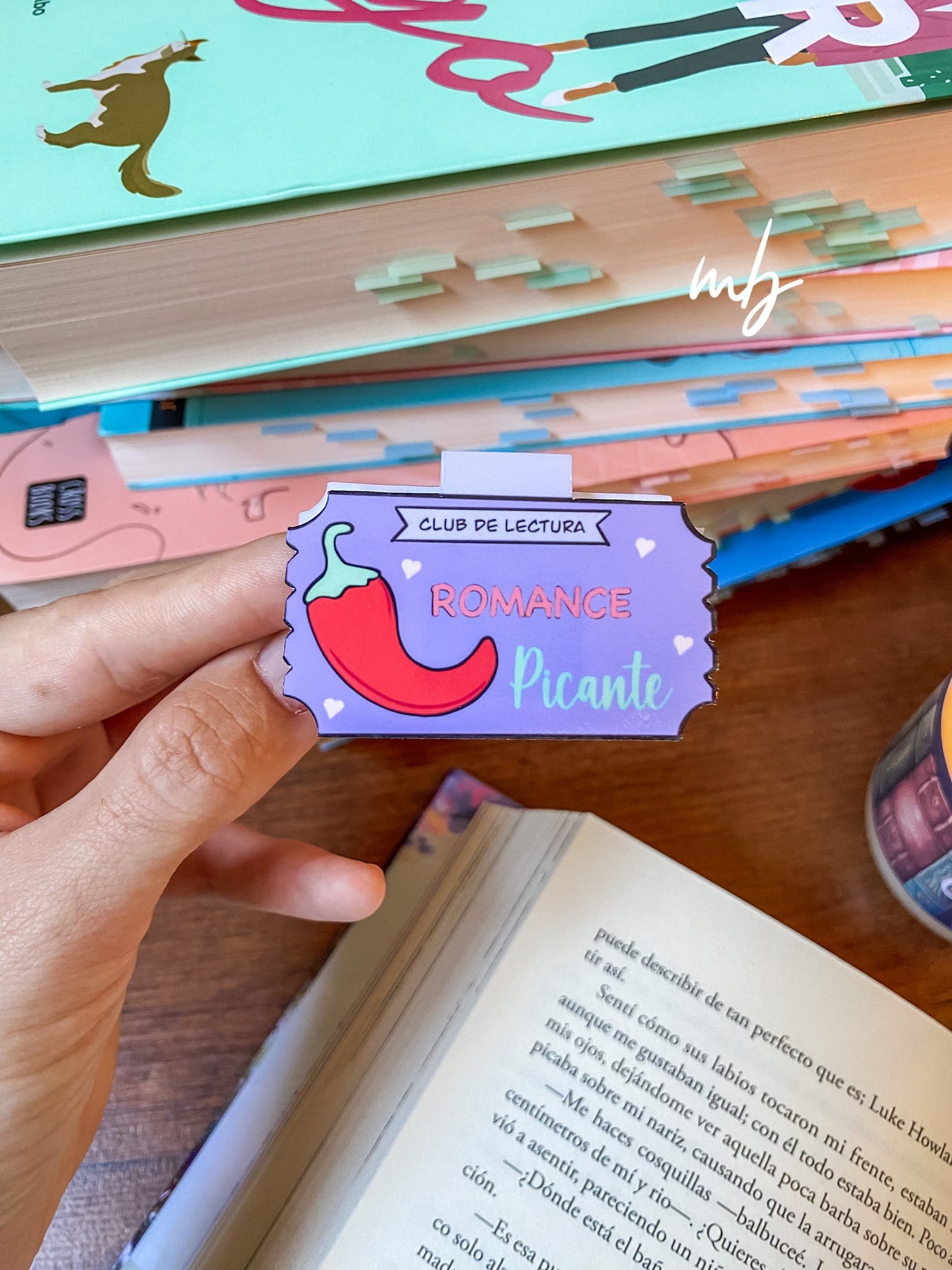 Romance Picante Club de lectura BOOKMARK