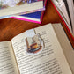 COFFEE AND BOOKS BOOKMARK , VINTAGE