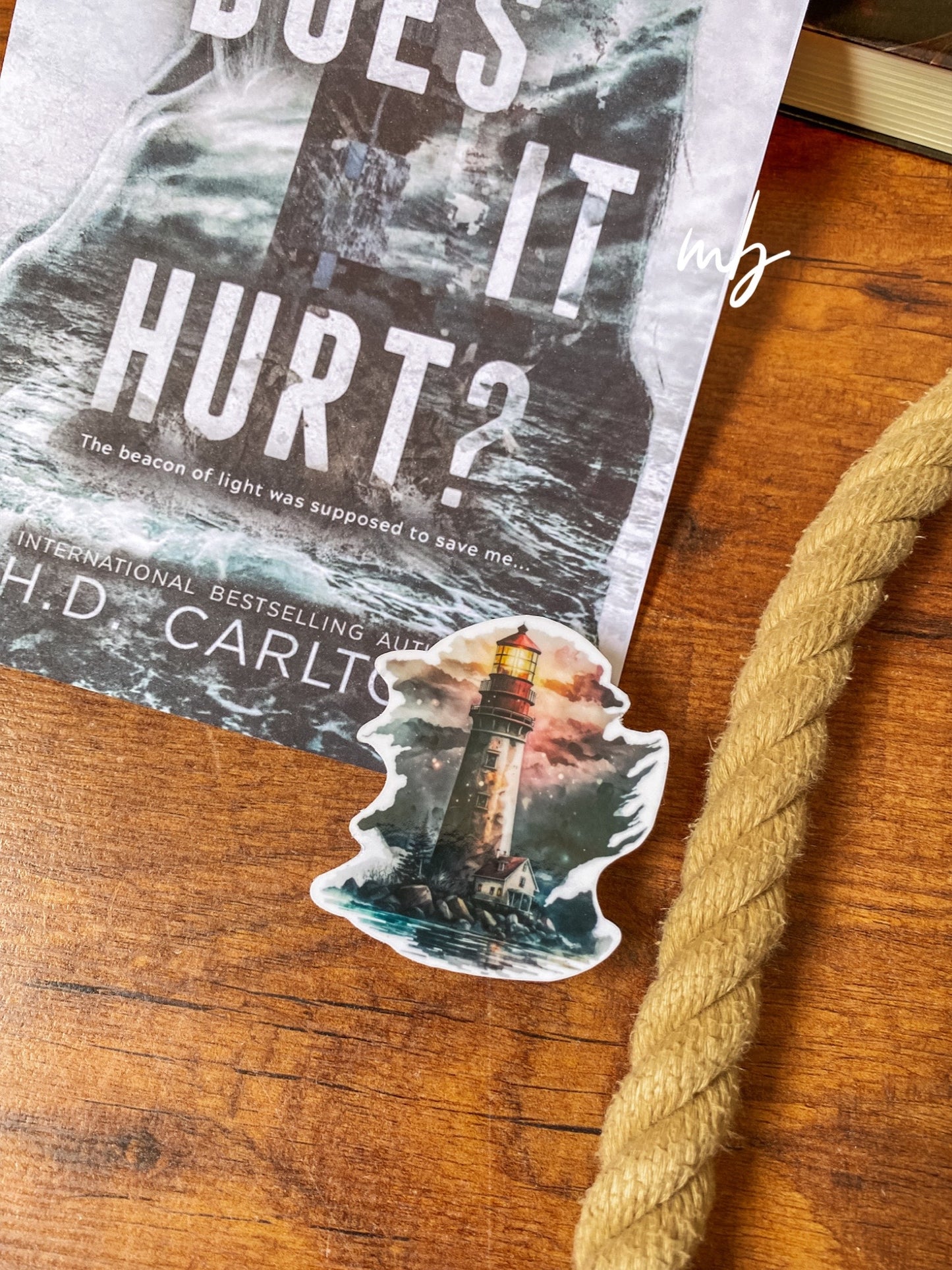 DOES IT HURT STICKER WATERPROOF, H D CARLTON