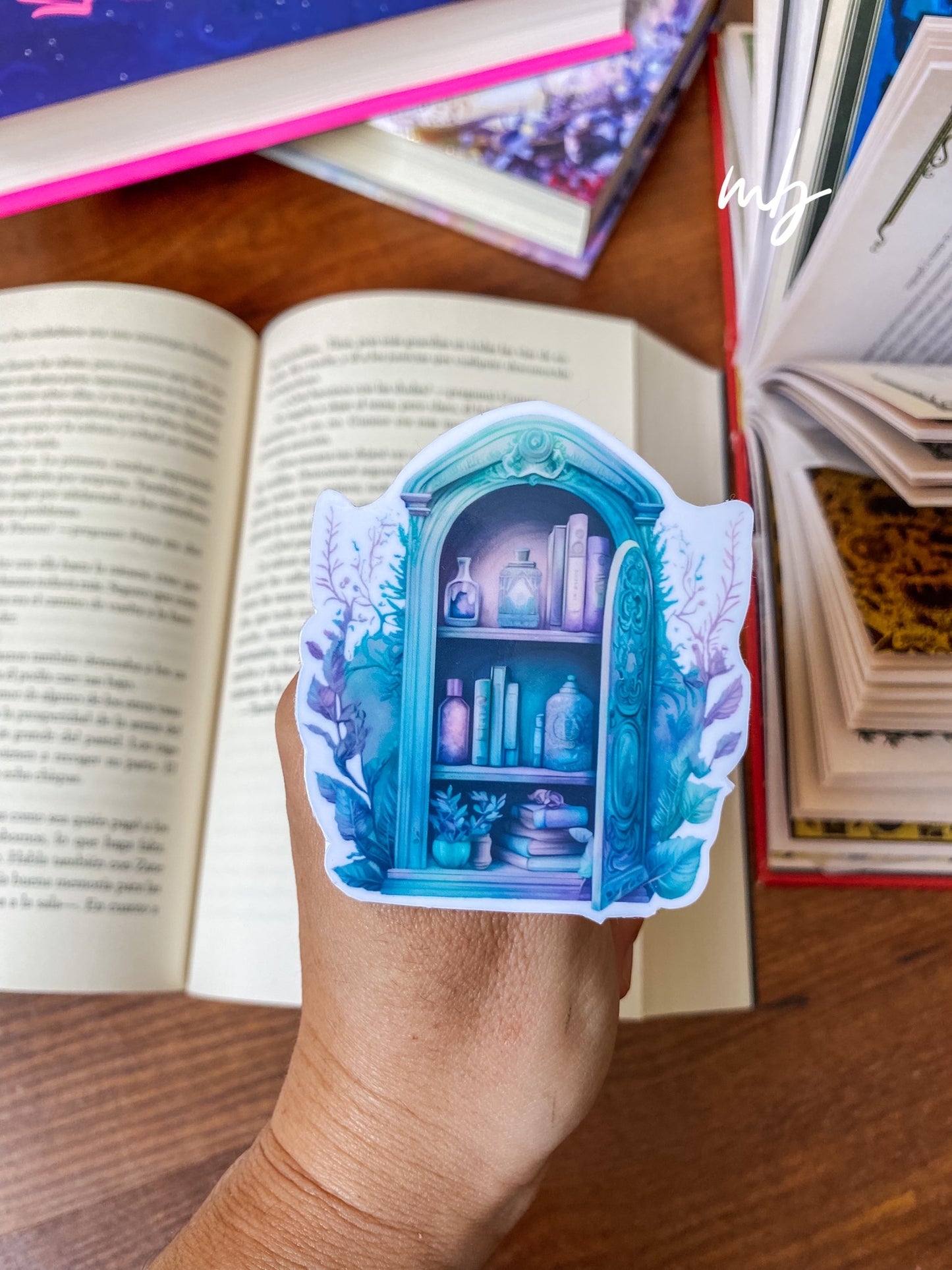 ENCHANTED BOOKCASE STICKER WATERPROOF