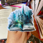 BLUE CATHEDRAL BOOKS STICKER , DARK ACADEMIA