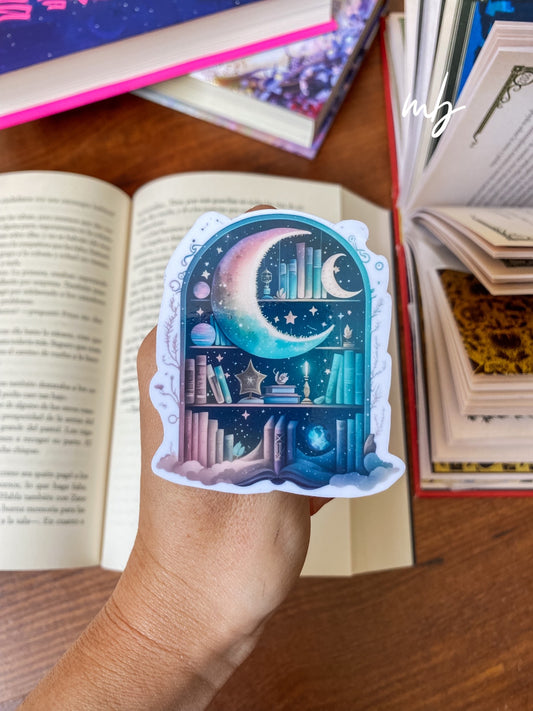 CELESTIAL BOOKCASE STICKER WATERPROOF