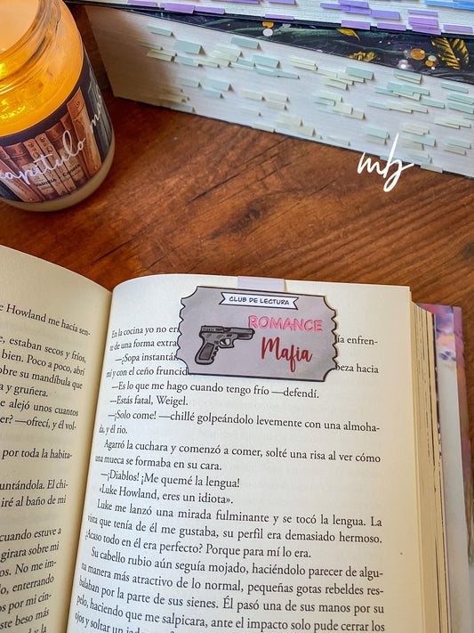 Romance mafia Club de lectura BOOKMARK