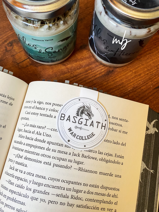 BASGIATH WAR COLLEGE MAGNETIC BOOKMARK, FROM FOURTH WINGS AND IRON FLAME , REBECCA TARROS