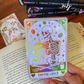 Coffee lover tarot marcapáginas efecto oro holográfico