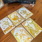 Coffee lover tarot marcapáginas efecto oro holográfico