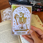 Pizza lover tarot marcapáginas efecto oro holográfico