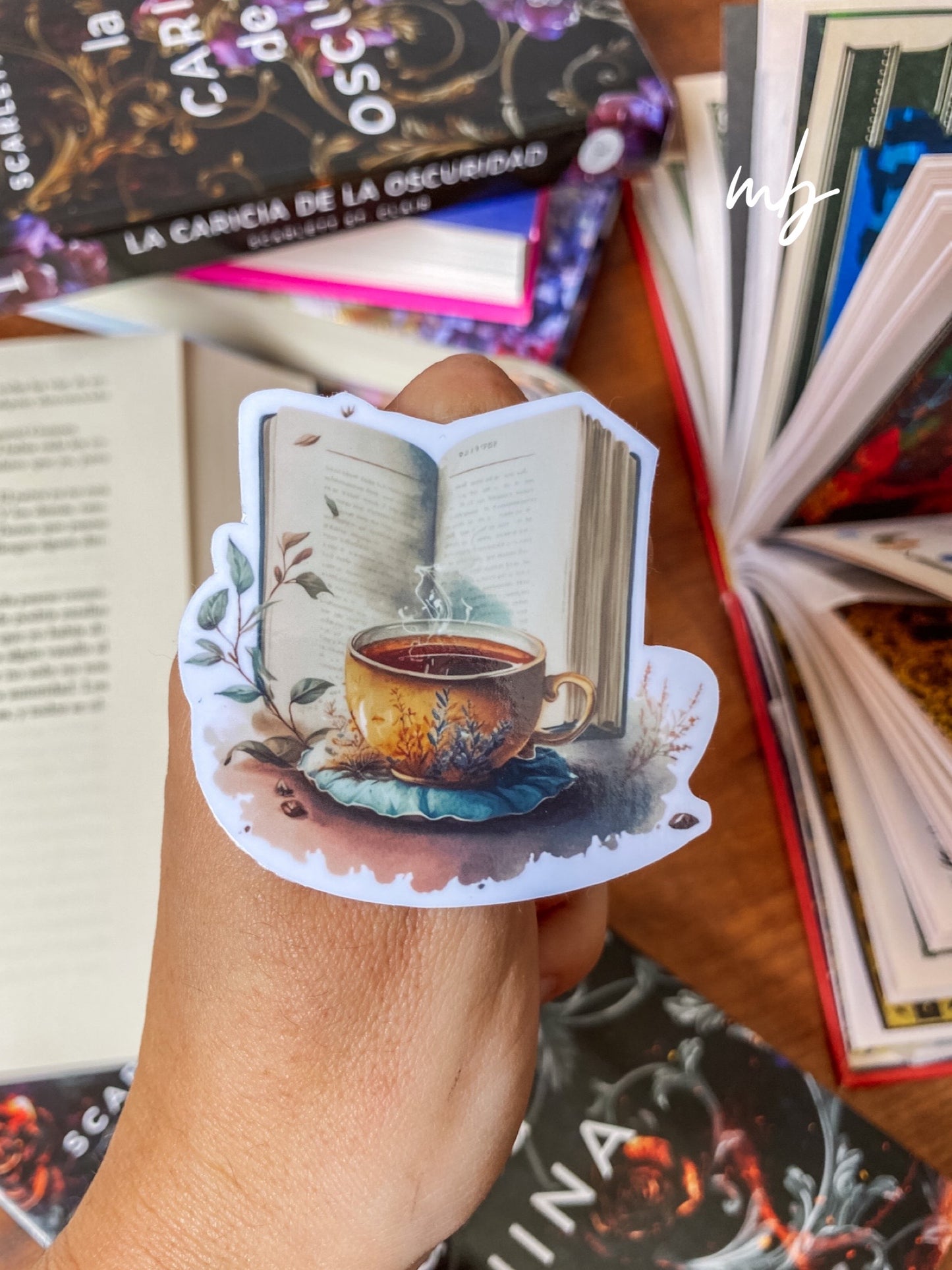 Café y libros STICKER, Vintage