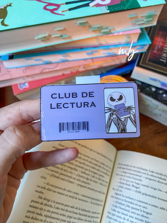 Jack skellington Carnet Club de lectura BOOKMARK