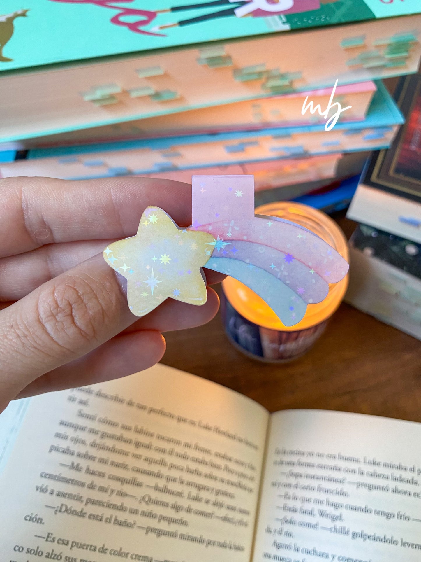 SHOOTING STAR BOOKMARK WITH STAR SHINE