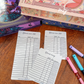 Tarjetas seguimiento lecturas