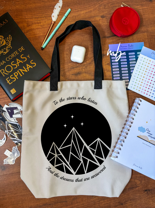 To the stars who listen Tote bag mediana, Velaris , Acotar, Sarah J Maas