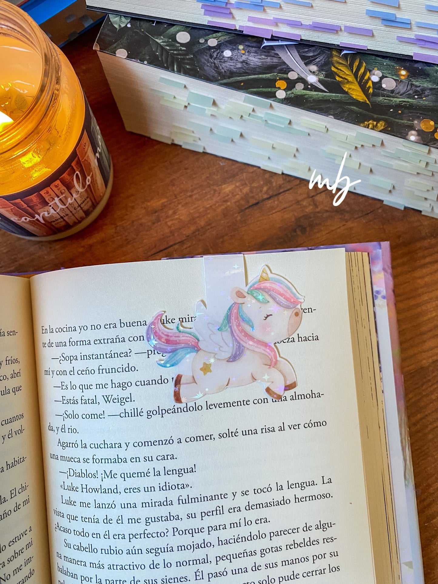 UNICORN BOOKMARK WITH STAR SHINE