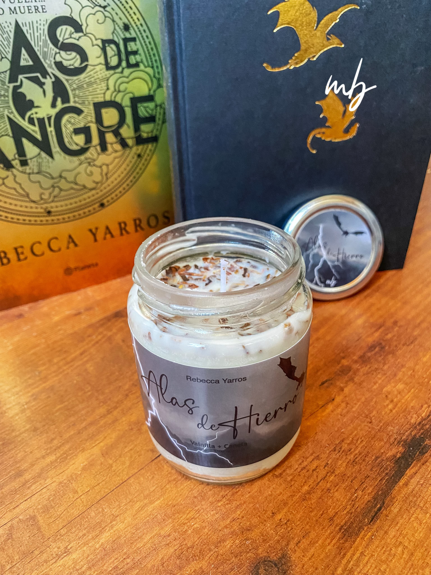 Iron Flame, Handmade natural soy candle, Rebecca Yarros