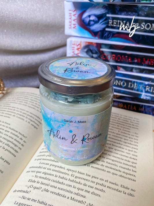 Aelin and Rowan, Handmade natural soy candle, ACOTAR , Sarah J. Maas