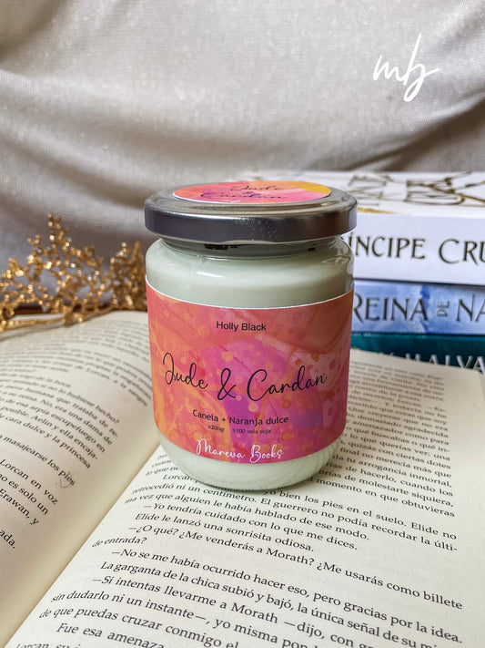 Jude and Cardan, Handmade natural soy candle, The Cruel Prince, Holly Black