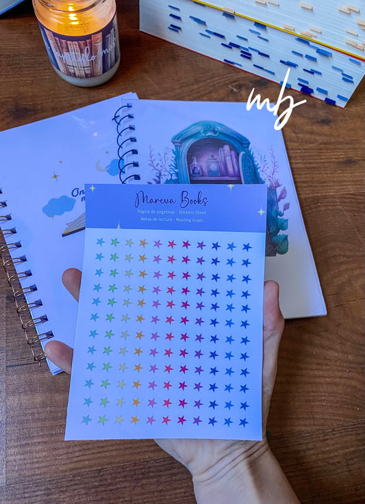 LITTLE STARTS  STICKER SHEET, FOR READING GOAL NOTEBOOK