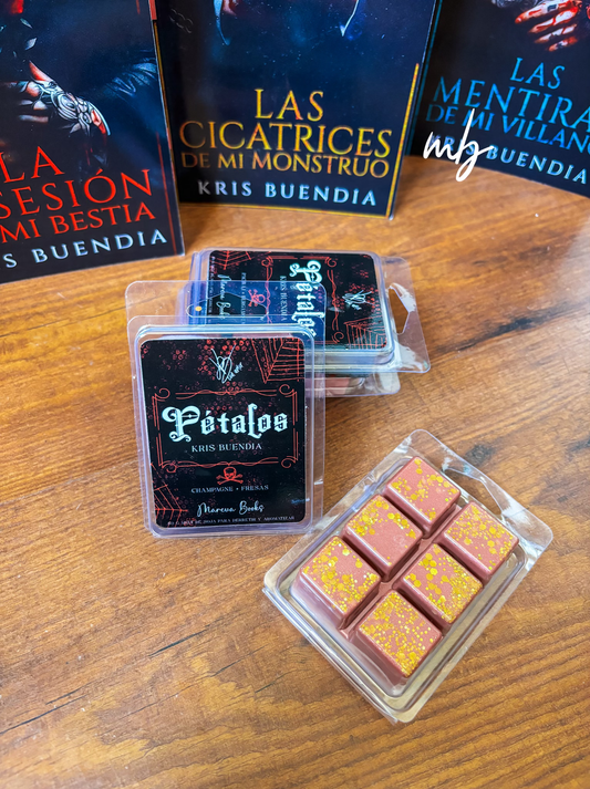 Pétalos Kris Buendia , Champagne and strawberries Snap Bar Wax Melt