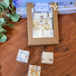 Botanical Melts, 6 Botanical Style Squares with Petals, Scented Soy Wax Melts