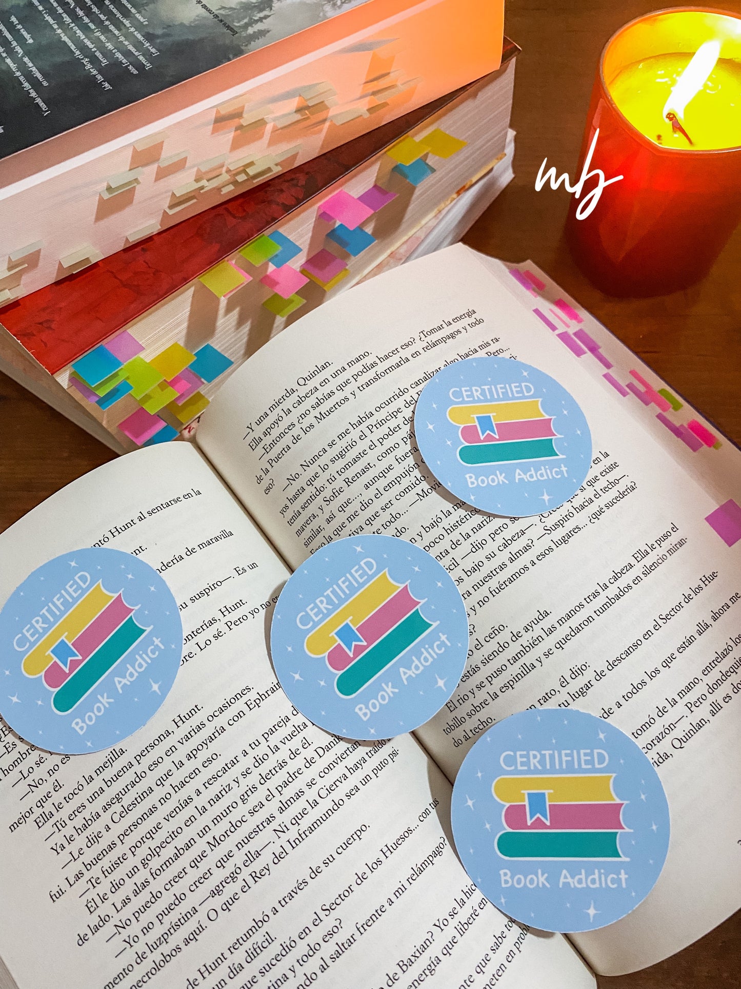 CERTIFIED BOOK ADDICT STICKER WATERPROOF