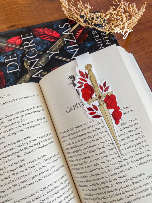 POPPY'S DAGGER  MAGNETIC BOOKMARK, FROM BLOOD AND ASH , JENNIFER L. ARMENTROUT